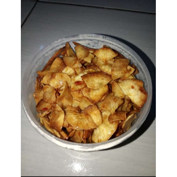 

Kripik Singkok pedes 125gr