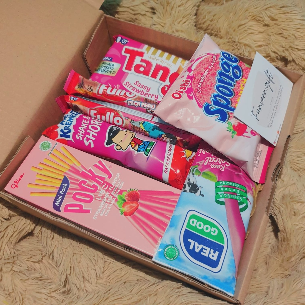 

Hampers Pink / Hampers Murah kekinian / Hampers Pink Series / Hampers Snack / Hampers