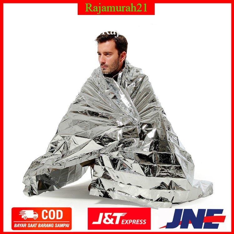 Overview of TaffSPORT Selimut Darurat Emergency Blanket Thermal Insulation - SL03-001PACKAGE CONTENTS