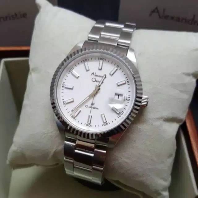 Jam Tangan Couple Alexandre Christie 5007 AC5007 Original Stainless Steel