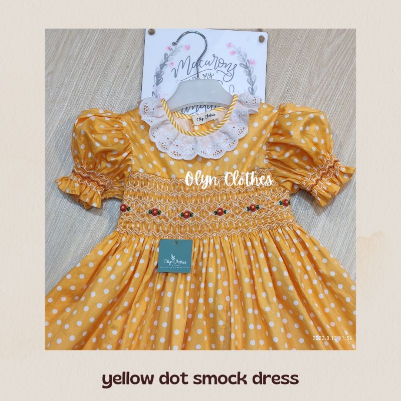 Baju anak smock handmade/dress anak smock