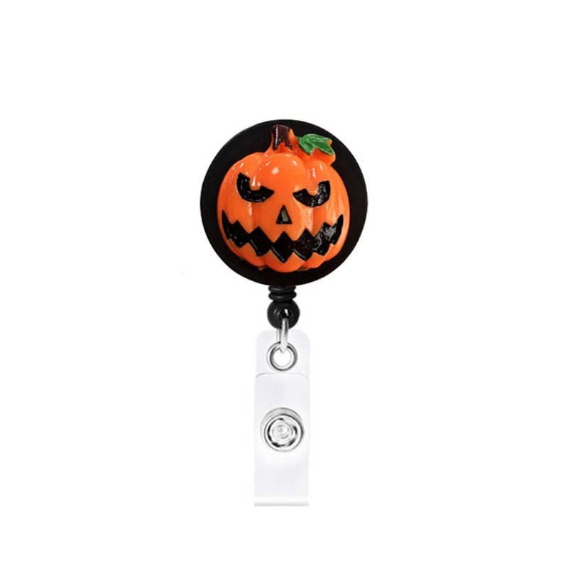 Zzz 8Pcs / Set Holder Kartu ID / Kunci Retractable Panjang 650mm Untuk Dekorasi Halloween