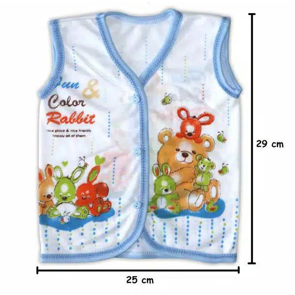6 pcs Baju bayi lengan buntung  /  baju kutung