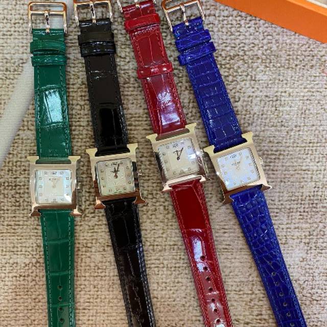 Jam TanganHermes Heure H Watch Kulit Croco