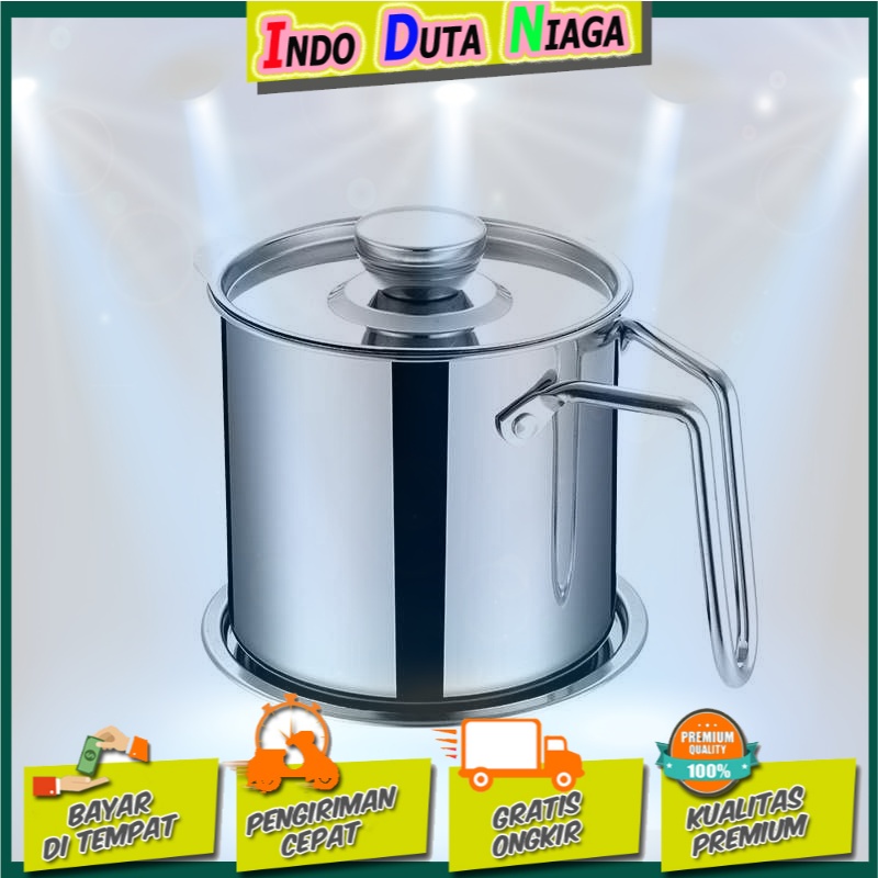 ISHOWTIENDA Panci Saringan Minyak Oil Strainer Pot 1.8L - ASAS13