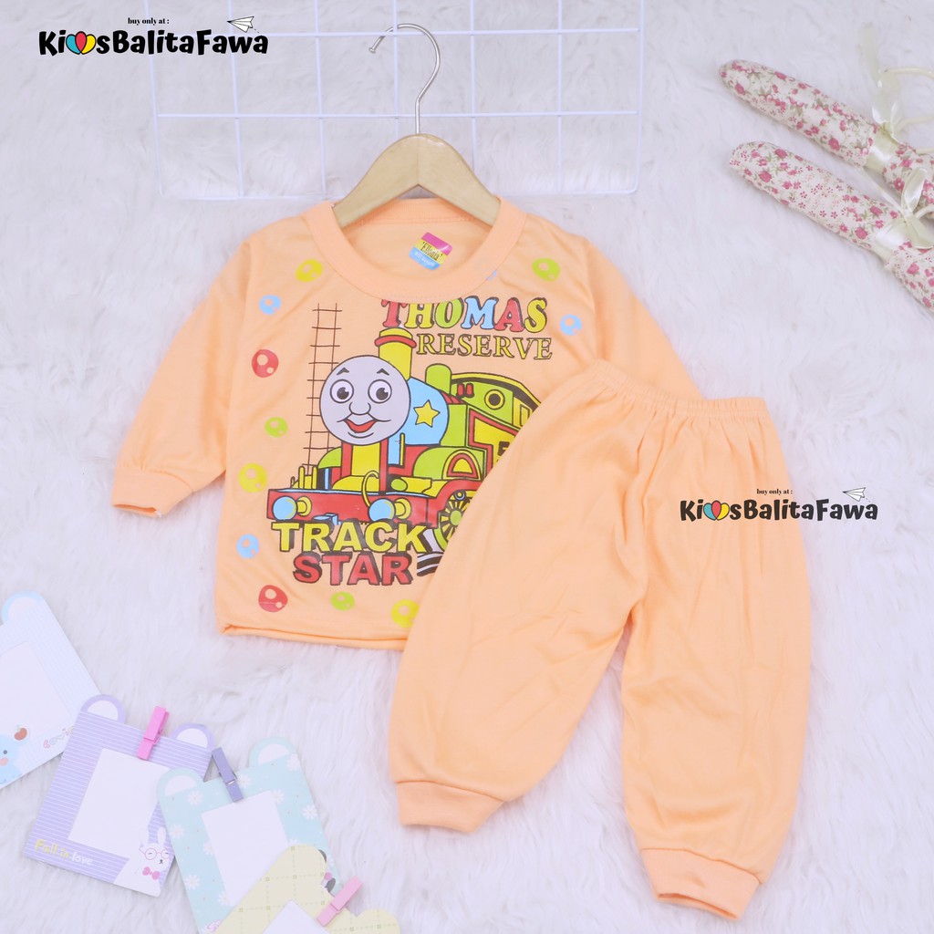 Piyama Kaos Kartun Uk. Bayi // Kaos Bayi Celana Bayi Baju Tidur BayiPerlengkapan Bayi Murah Piyama