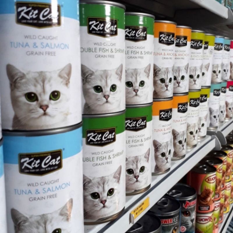 Makanan kucing kit cat kaleng 400gr ( isi 12 pcs) All varian / wet food / Cat food