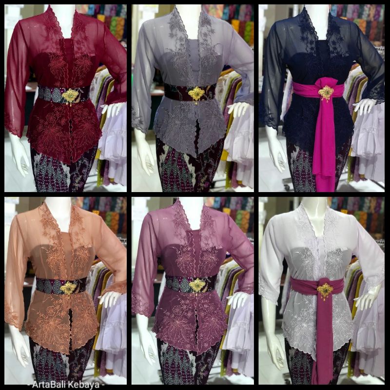 Kebaya sifon bordir