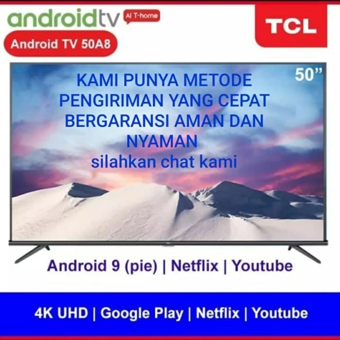 PROMO FREEONGKIR (chat/wa) TCL 50A8 tcl 50a8 android tv 50 inch