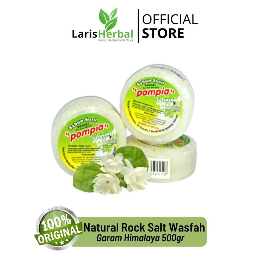 ORIGINAL POMPIA Sabun Susu Jasmine | Sabun Susu Jasmine 1Pcs Sabun Susu Plus Jasmine yang Merelaksas