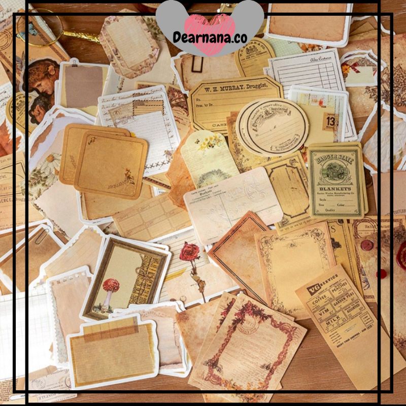 

10pcs Kertas Memo vintage edition untuk jurnal dekorasi scrapbook