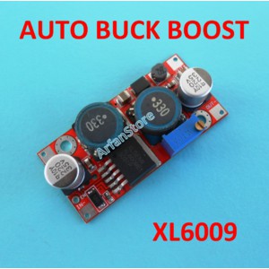 Auto Buck Boost XL6009 DC Step Up Down Converter 1.25V~35V Red Board