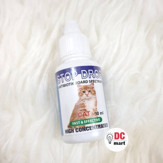 STOP DROP CAT 30mL Antibiotik Spektrum Luas untuk Kucing / Obat Hewan