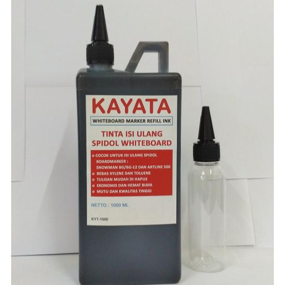 

READY STOCK Tinta spidol whiteboard refill Kayata murah dan berkualitas 1000 ML DR141