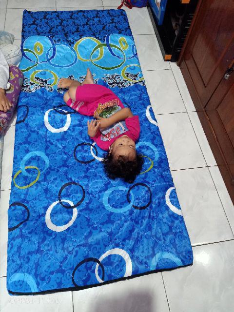Kasur Lipat Lantai Busa Rebonded Anti Kempes / Rebonded 80cm / 100cm +bonus Tas Kasur Travelling