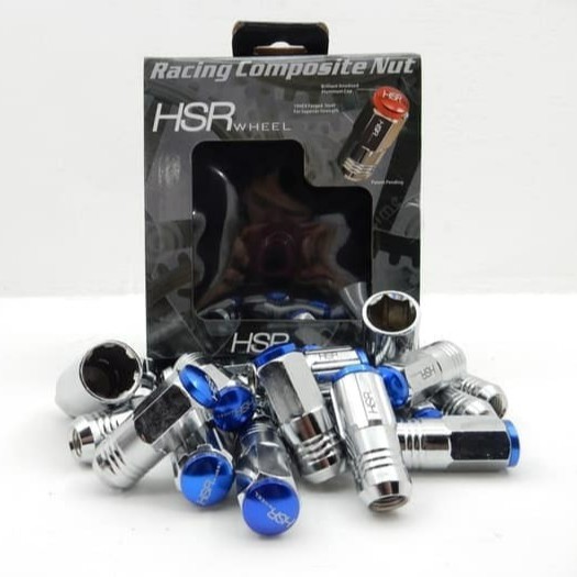 Baut Roda/Mur Roda HSR Lugnut Racing Drat 1,25 - Blue Karimun Ignis Ertiga Livina