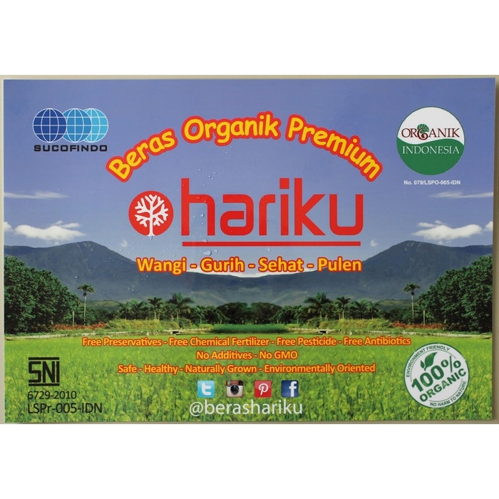 

540ffiepp Beras Merah Organik Hariku 2Kg 244Q40112