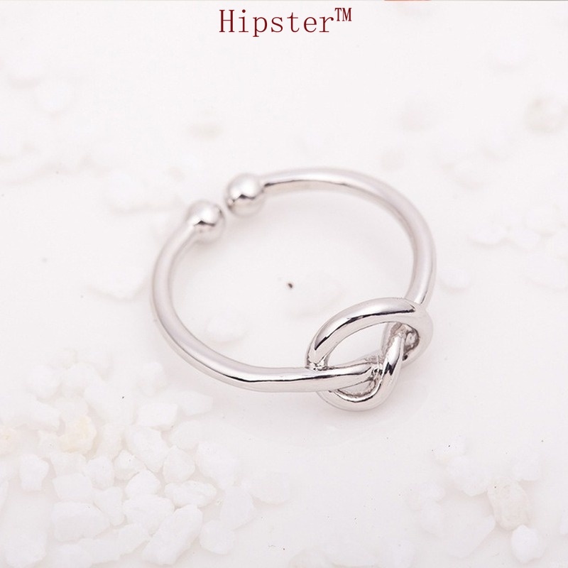 Hot Sale New Simple Design Love Bends and Hitches Romantic Ring