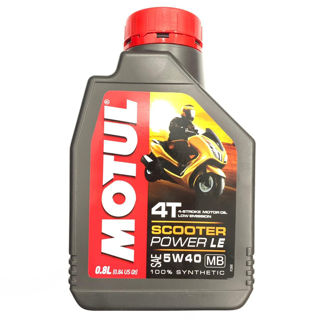 OLI MESIN MATIC MOTUL SCOOTER POWER LE 5W40 0.8 LITER FULL SYNTHETIC