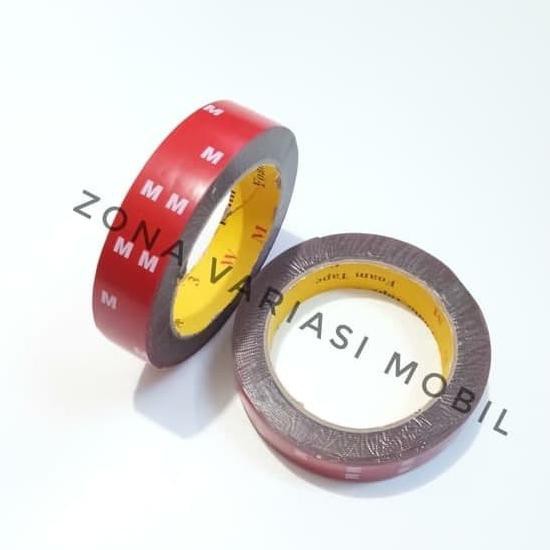 

Double Tape Perekat Lem Bolak Balik Mm 3M Merah 24Mm X 4.5 M Termurah