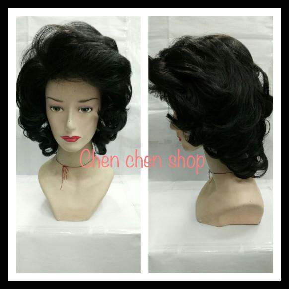 Wig/Rambut Palsu/Rambut Blow Sasak Ombak Hitam