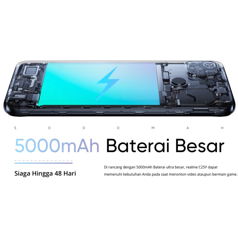 realme c25y 4/64 RAM 4GB ROM 64GB Garansi Resmi Original handphone realme murah HP realme c25 y baru 2021terbaru bisa cod bisa cicilan 0% bunga pinjaman Gratis ongkir 100%-2