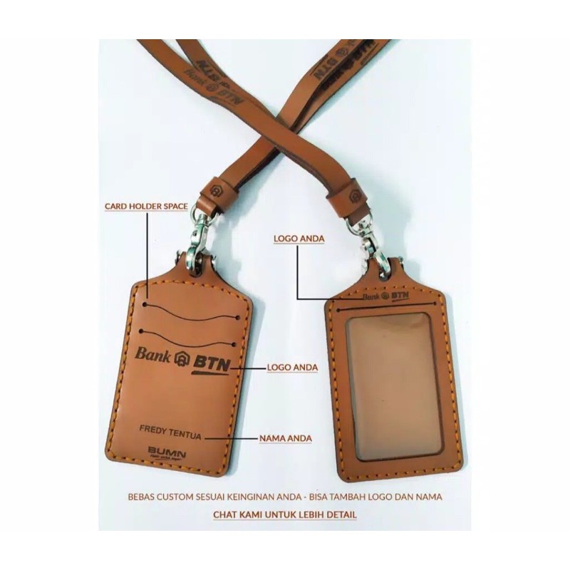 

Gantungan Id Card / Name Tag Kulit