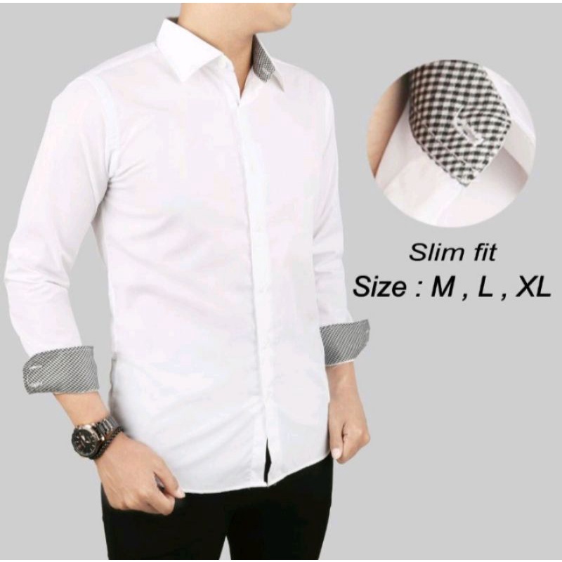 Kemeja Putih Pria Slimfit