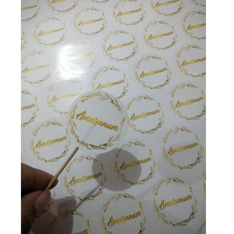 

L4gi promo [1 HARI JADI] Cetak Stiker Label Toko Olshop Kue Bakery Kemasan Produk CustomCodeeJ.1. IO