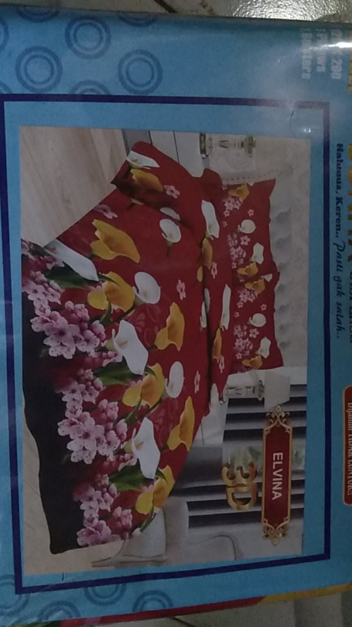 Sprei Bonita (varian A) Single Disperse 3d Ukuran 120x200 Cm
