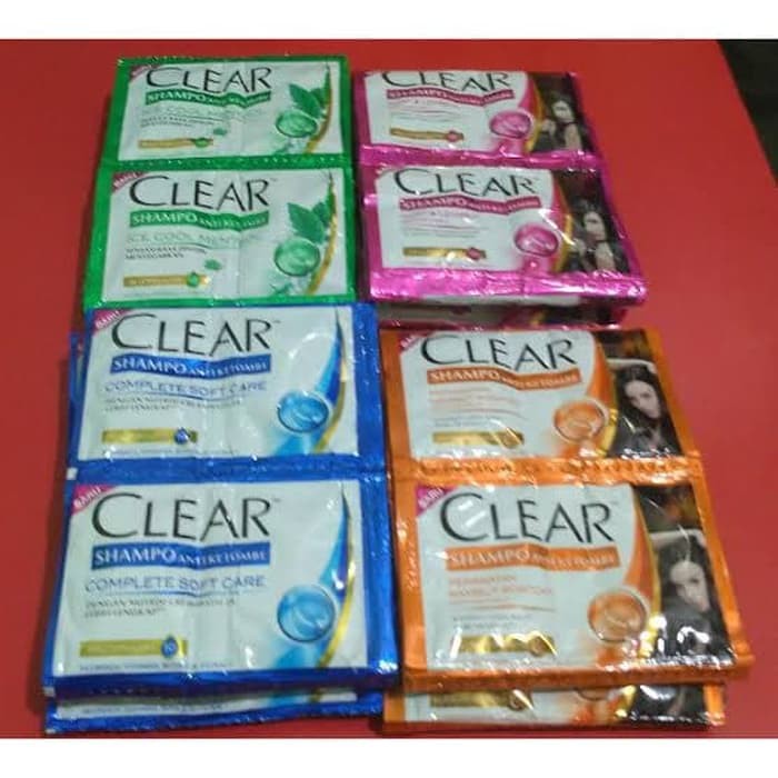 Shampo sachet clear