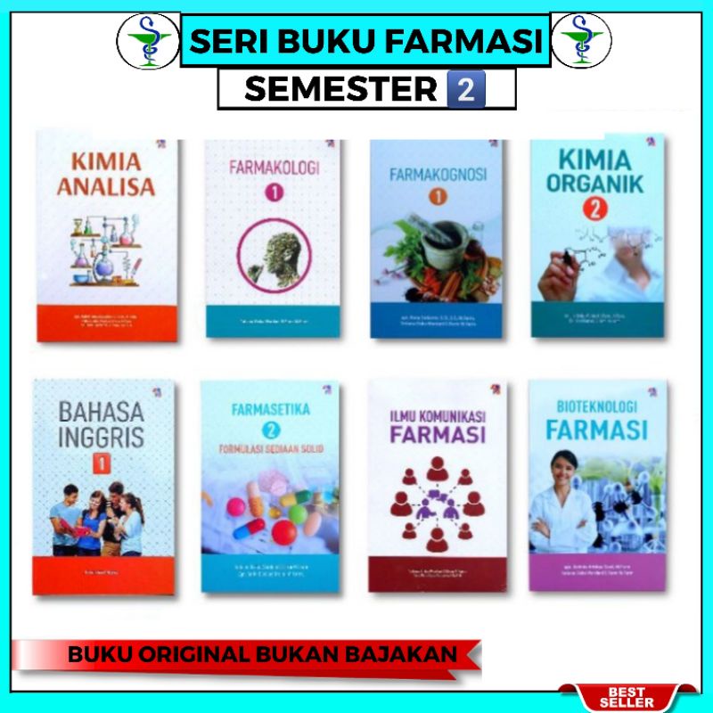 Jual Buku FARMASI Semester 2 KIMIA ANALISA FARMAKOLOGI FARMAKOGNOSI ...