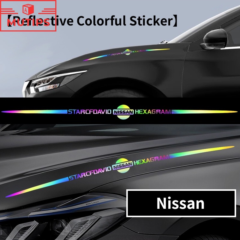 Stiker logo Nissan laser Reflektif Untuk Mobil March Juke Skyline Terrano Gtr Livina Serena Xtrail t31 t30