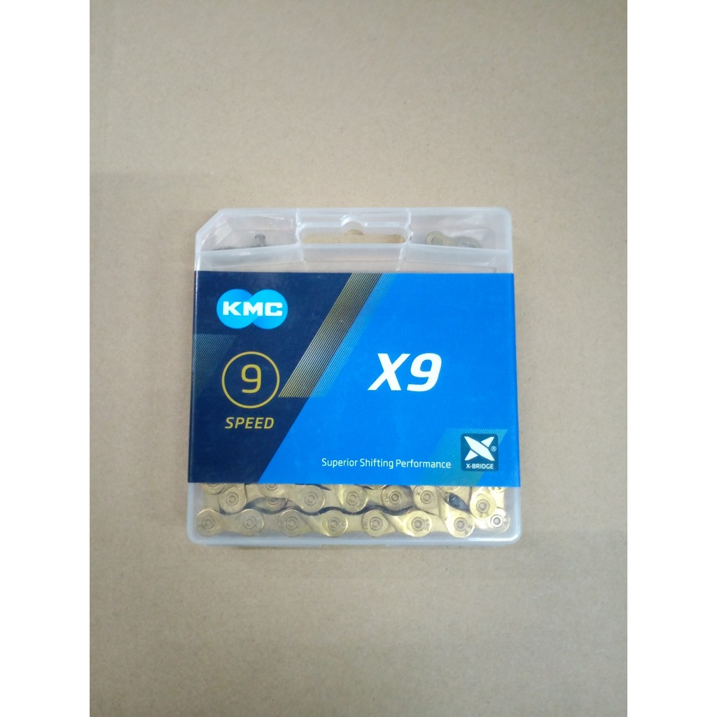 Rantai KMC X9 9 SPEED GOLD ORIGINAL Bukan KW