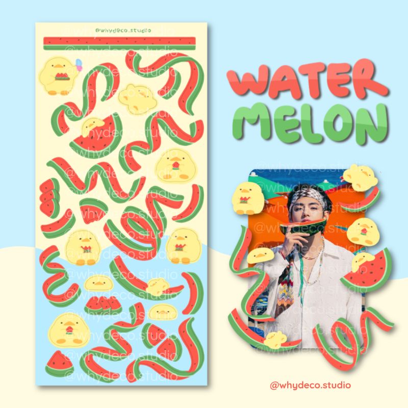 

whydeco - Watermelon Deco Sticker Sheet