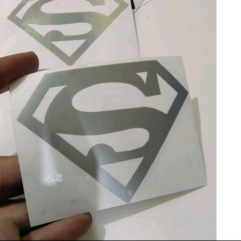 

sticker cutting logo superman cutting