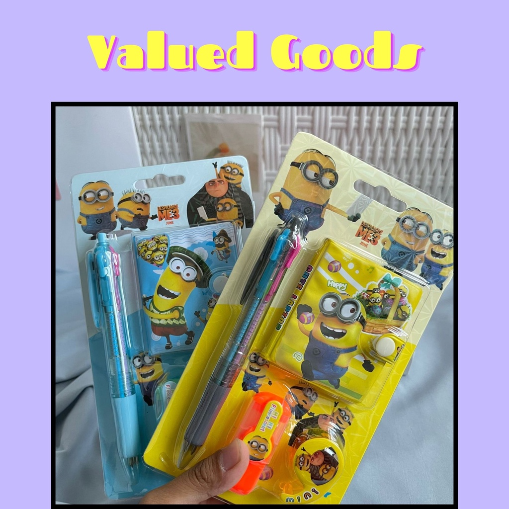 

PAKET SET ALAT TULIS MURAH MINION KUNING BIRU