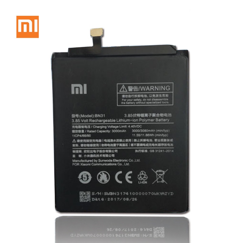 Original Baterai Xiaomi BN31 /Redmi Note 5A Mi5X MiA1