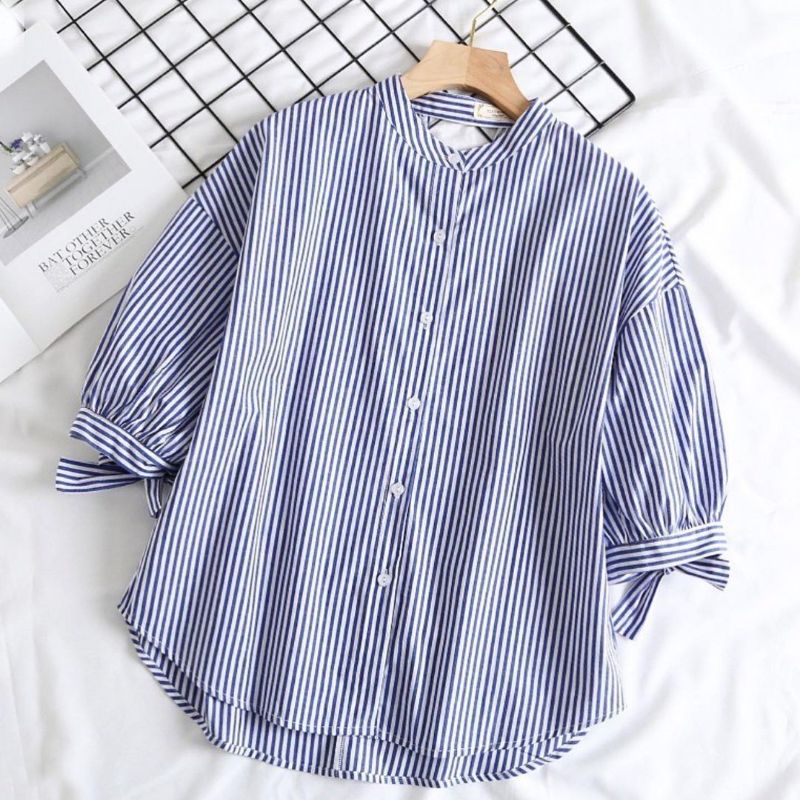 KEMEJA WANITA  ANDIEN BLOUSE KOREAN STYLE COTTON BANGKOK PREMIUM