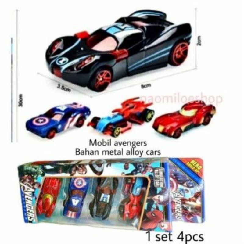 mainan mobil diecast avanger bahan metal alloy murah