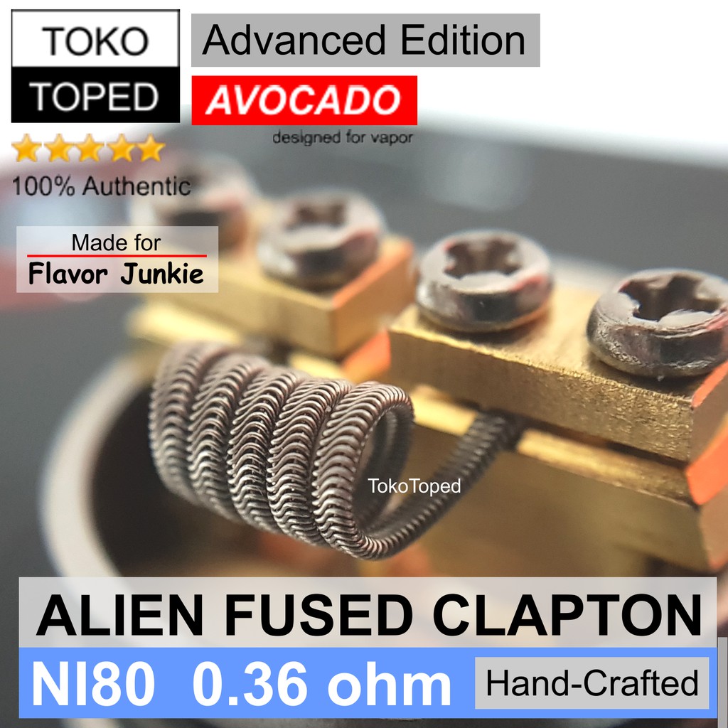 Authentic Avocado ALIEN FUSED CLAPTON Ni80 Coil 0.36 ohm | flavor vape