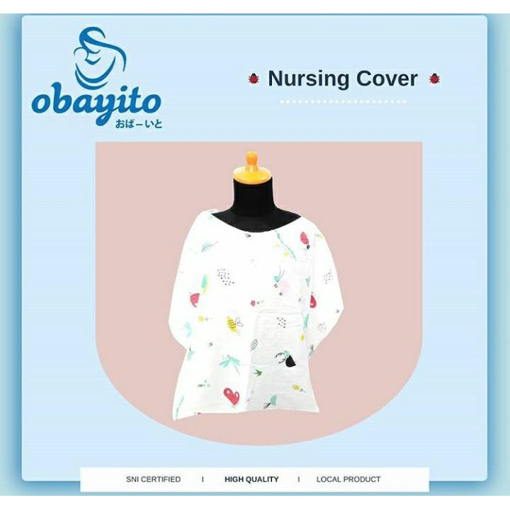 Obayito Nursing Cover - Pelindung Menyusui