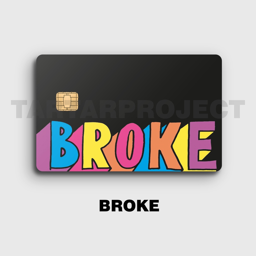

SKIN / STICKER KARTU ATM / E MONEY / FLAZZ - BROKE