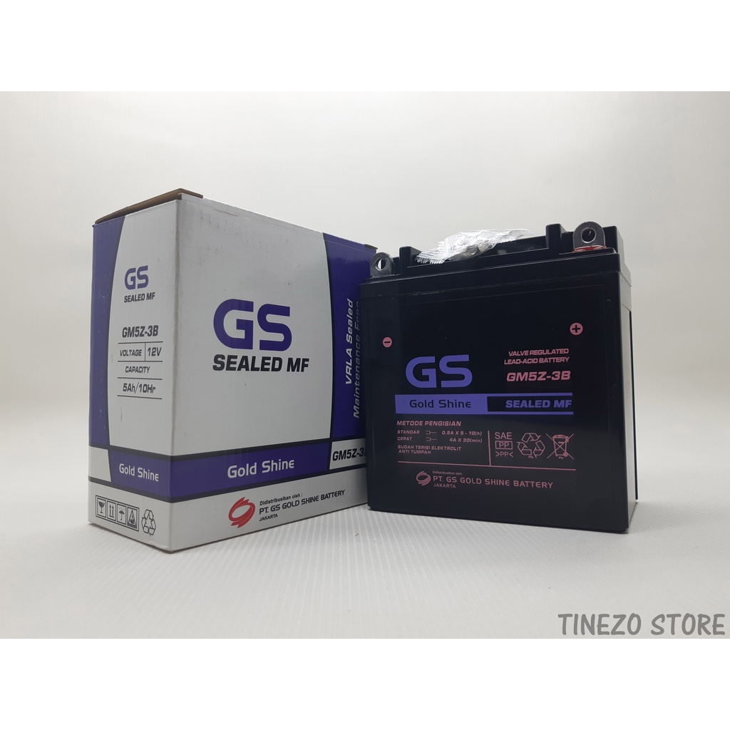 Jual AKI GS GM5Z-3B / GT6A / YB5L-B / YT7C SUPRA X, JUPITER, MIO,SMASH