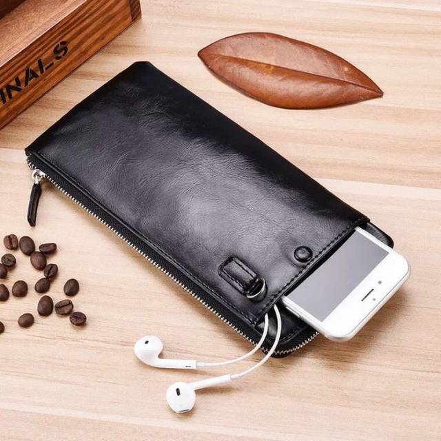 Dompet Pria - Dompet Panjang Import - Dompet Smartphone - Dompet Pria Kulit Import