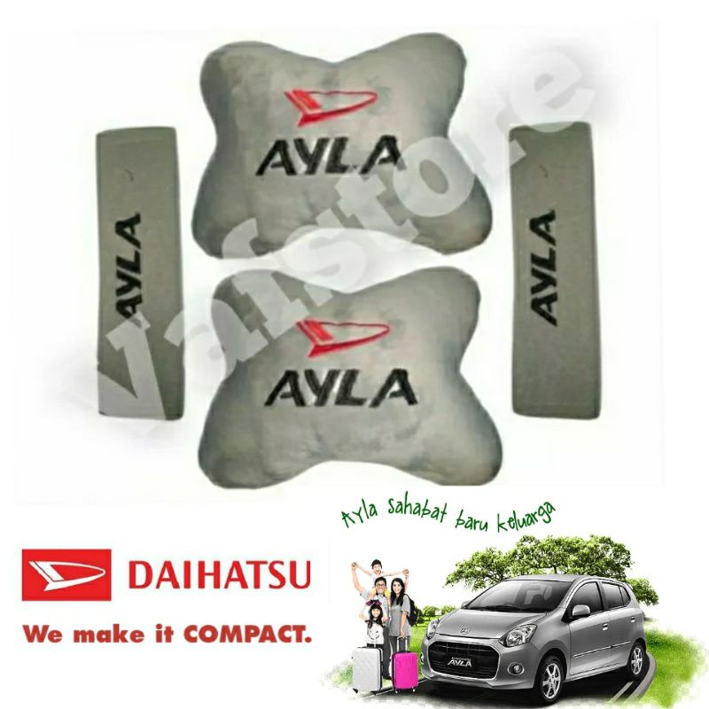 BANTAL MOBIL DAIHATSU AYLA WARNA ABU/BANTAL MOBIL SET PREMIUM/BANTAL MOBIL SET KARAKTER/BANTAL MOBIL