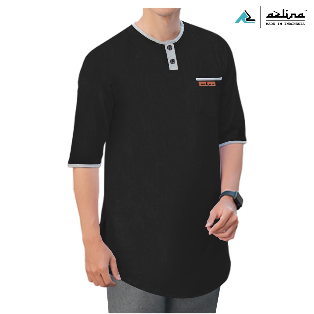 Baju koko bahan kaos cotton 24s kaos kurta premium pakaian muslim pria