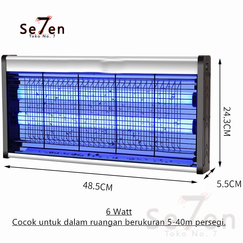 6 WATT Insect Killer Perangkap Nyamuk Lalat Lampu UV