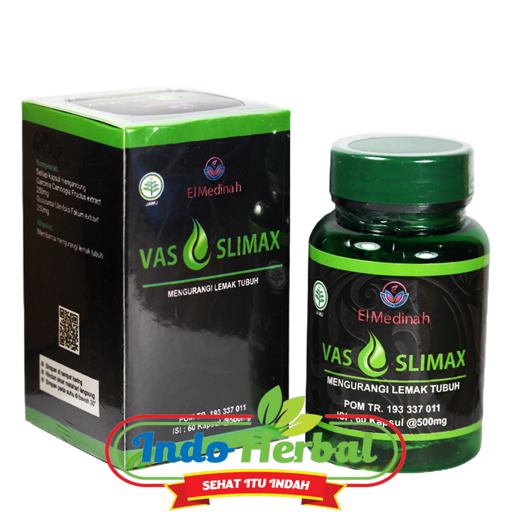 Kapsul Vas Slimax El Medinah 60  kapsul |  VASSLIMAX Herbal Pelangsing