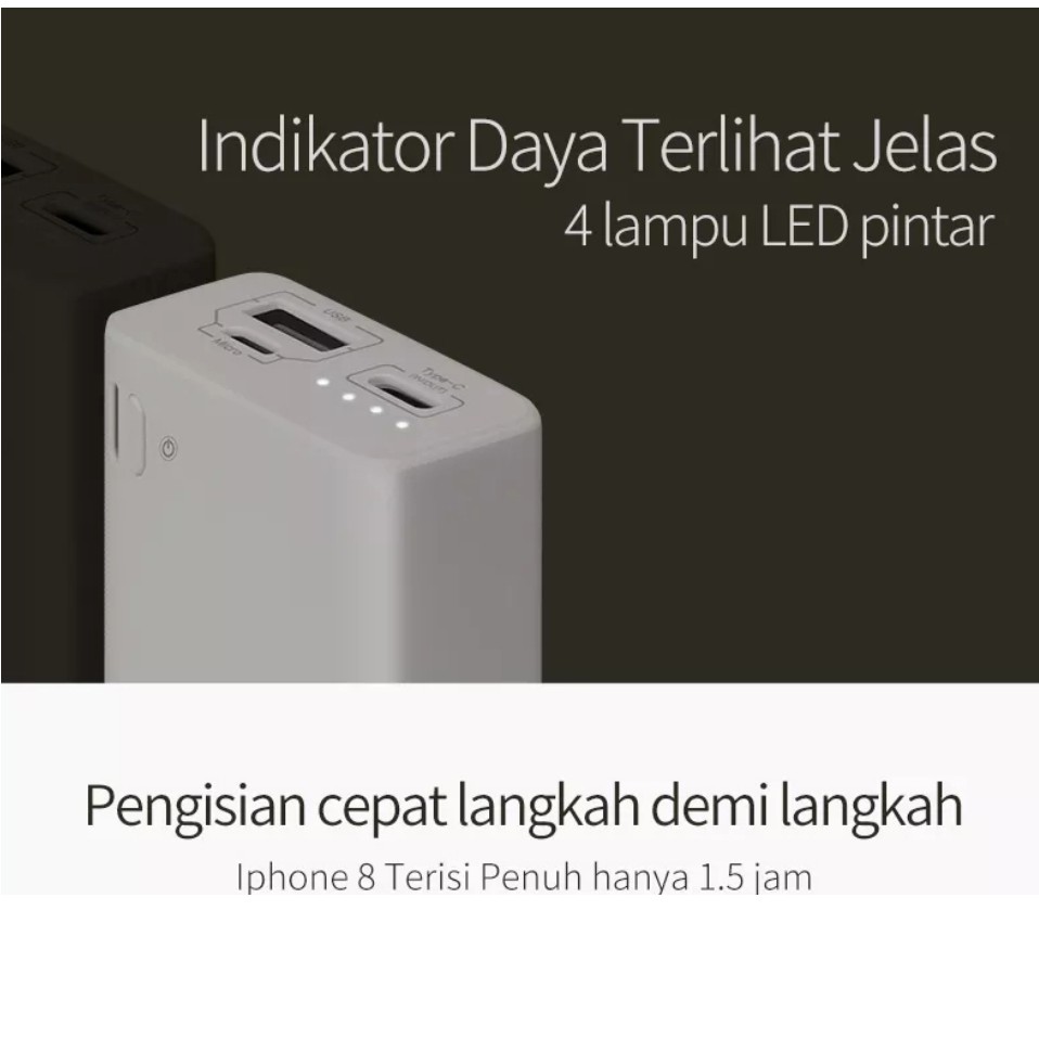 PowerBank Murah Mini Power Bank Fast Charging Dual USB LCD BASIKE 10000 mAh Iphone Xiaomi Samsung